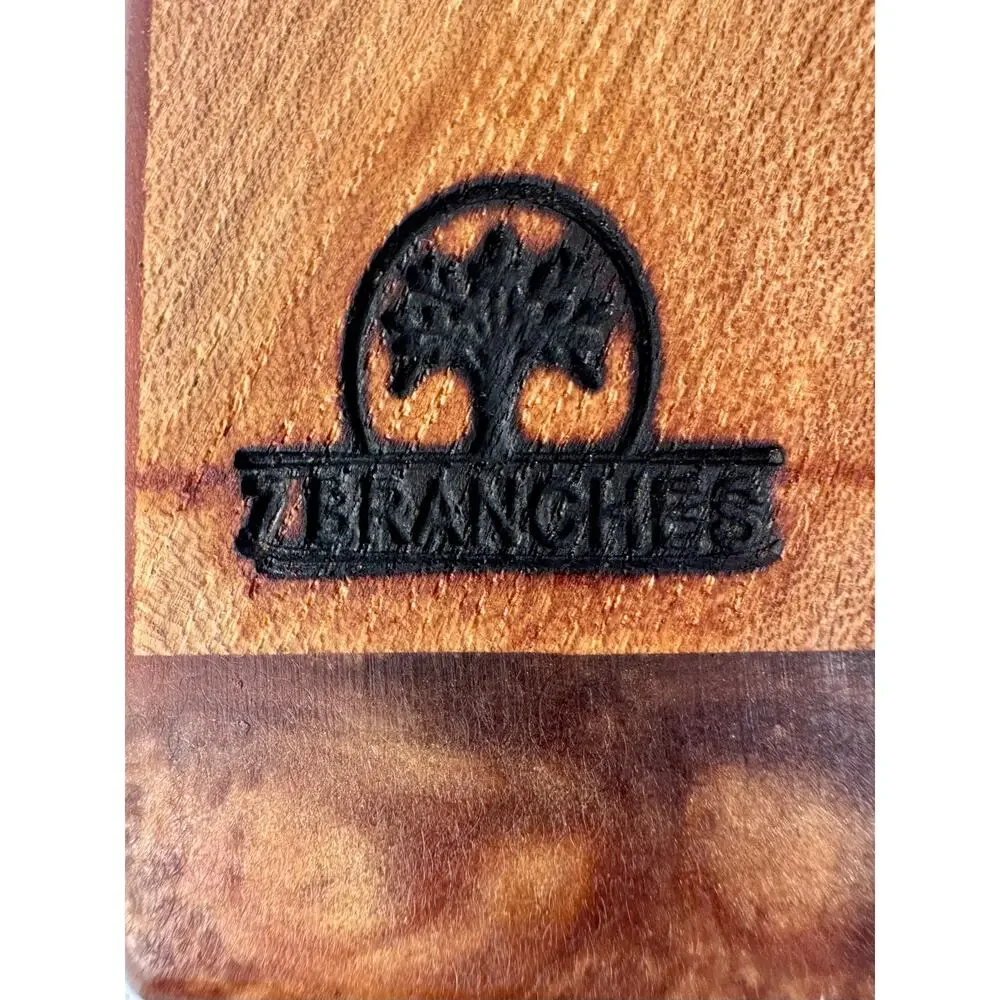 Z Branches Handmade Wood and Blue Resin Charcuterie Board